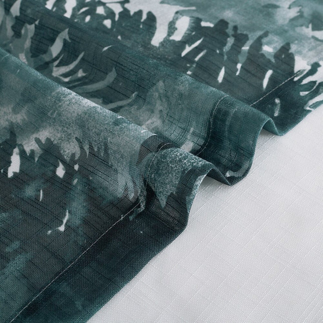 Zasłona ogrodowa z motywem lasu