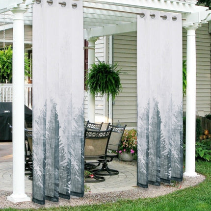 Zasłona ogrodowa z motywem lasu