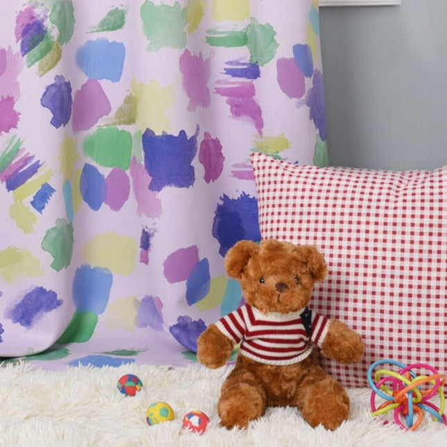 Kolorowa zasłona do pokoju dziecięcego