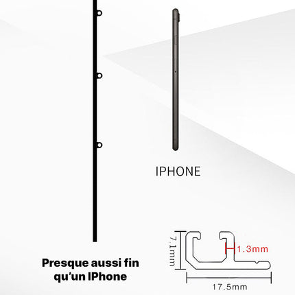 Wytrzymała szyna sufitowa do ciężkich zasłon