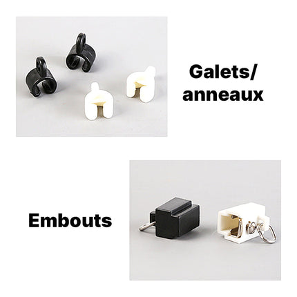 Elastyczna szyna do zasłon do montażu sufitowego