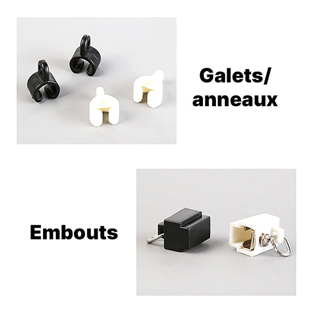 Elastyczna szyna do zasłon do montażu sufitowego