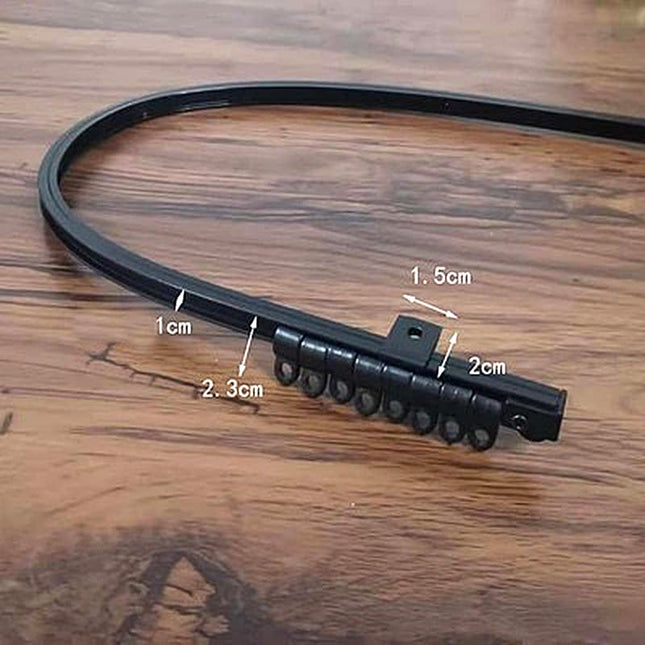 Giętka szyna sufitowa do zasłon na wymiar