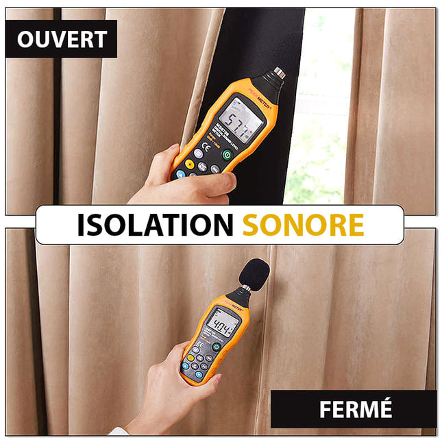 Beżowa zasłona welwetowa zaciemniająca na przelotkach