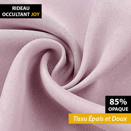 Jasnoróżowa zasłona zaciemniająca na taśmie