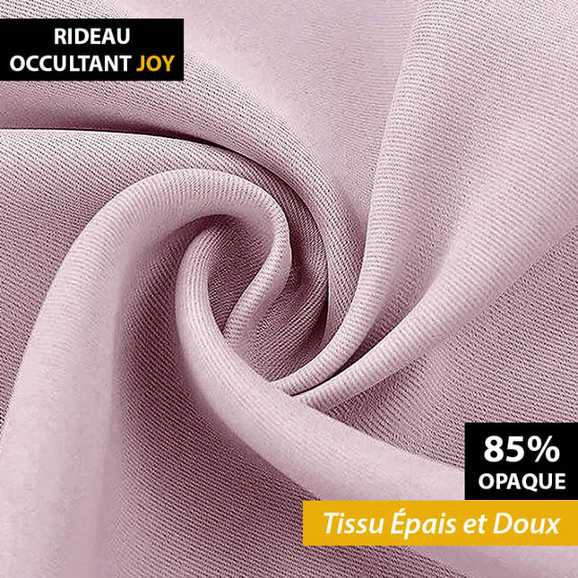 Jasnoróżowa zasłona zaciemniająca na taśmie