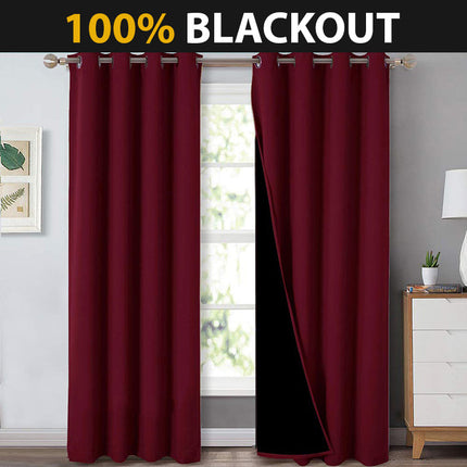 Bordowa zasłona termiczna i zaciemniająca