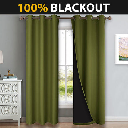 Zielona termoizolacyjna zasłona zaciemniająca na okno