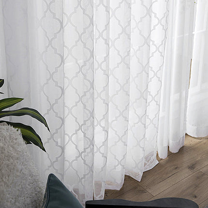 Firana żakardowa we wzór marokański