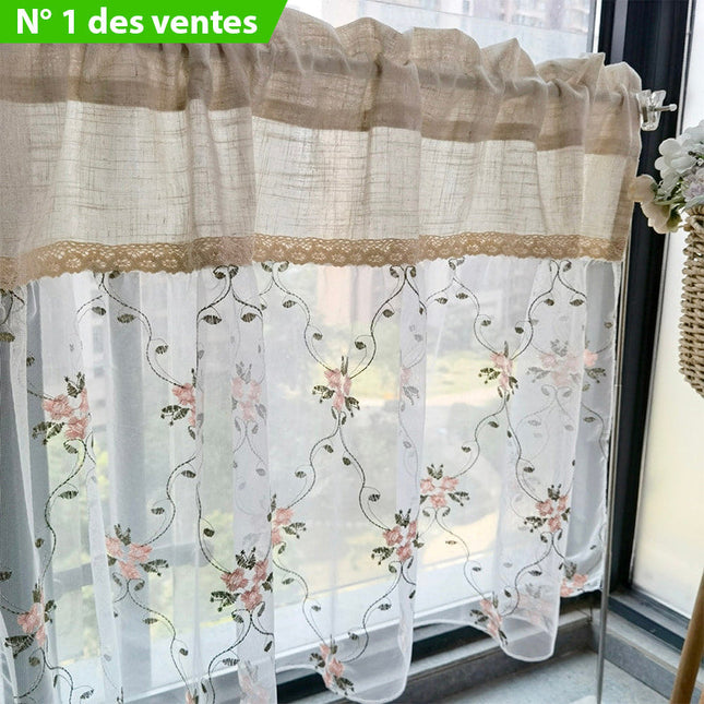 Wiejska zazdrostka kuchenna z koronką