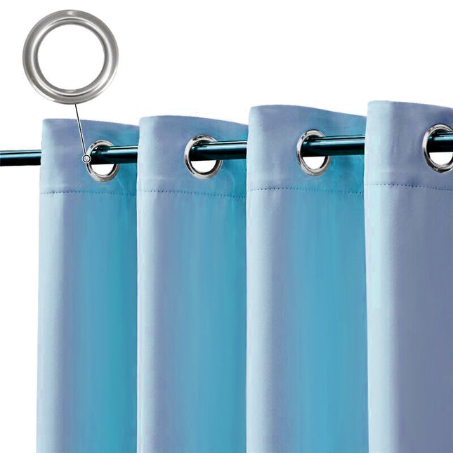 Błękitna zasłona ogrodowa na taras