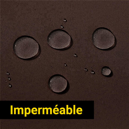 Zasłona na taras w kolorze czekoladowym