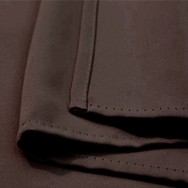 Zasłona na taras w kolorze czekoladowym