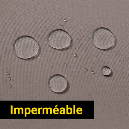 Zasłona tarasowa wodoodporna w kolorze taupe