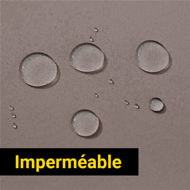 Zasłona tarasowa wodoodporna w kolorze taupe