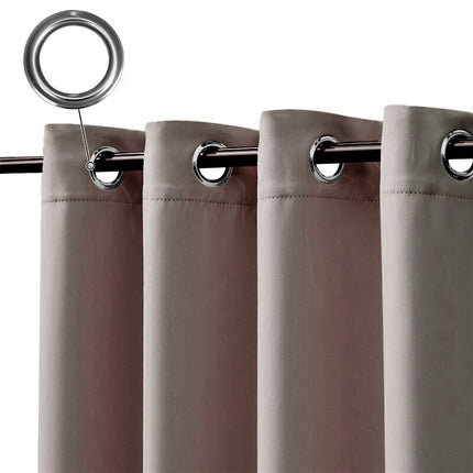Zasłona tarasowa wodoodporna w kolorze taupe