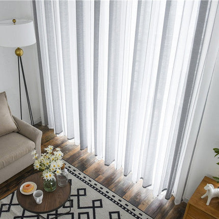 Nowoczesna firana w pionowe pasy