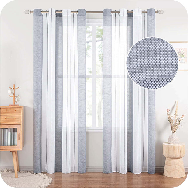 Nowoczesna firana w pionowe pasy