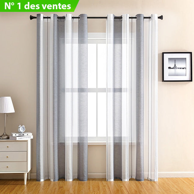 Nowoczesna firana w pionowe pasy