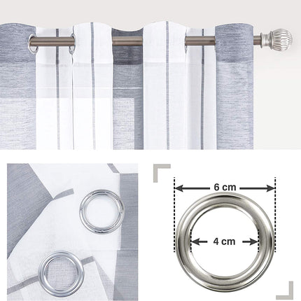 Nowoczesna firana w pionowe pasy