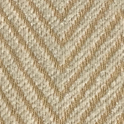 Kremowa zasłona zaciemniająca w jodełkę