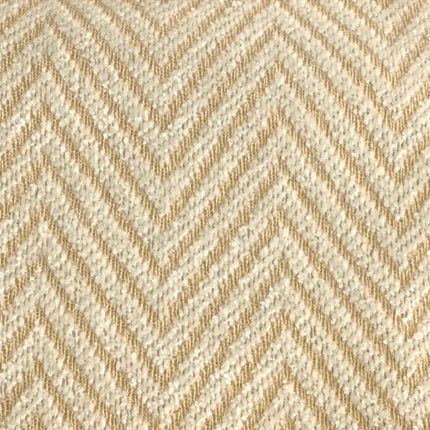 Kremowa zasłona zaciemniająca w jodełkę