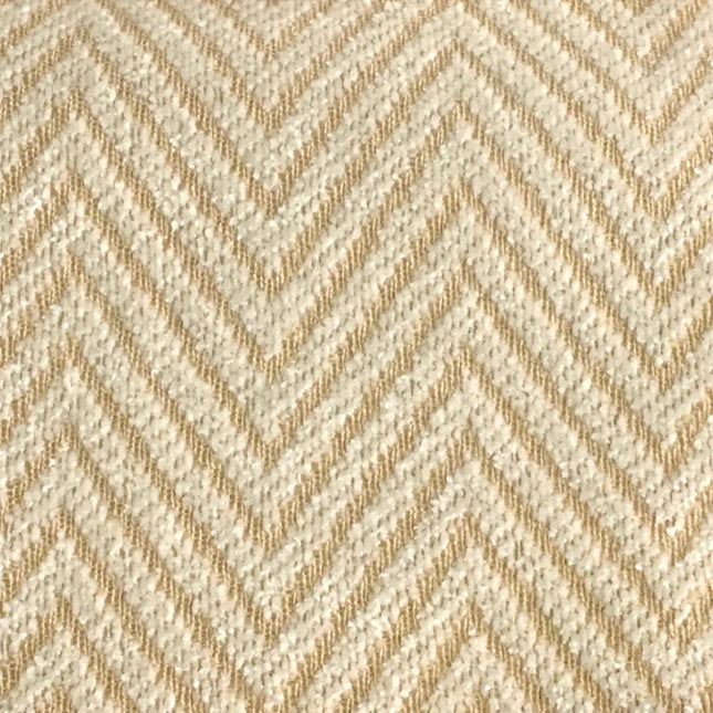 Kremowa zasłona zaciemniająca w jodełkę