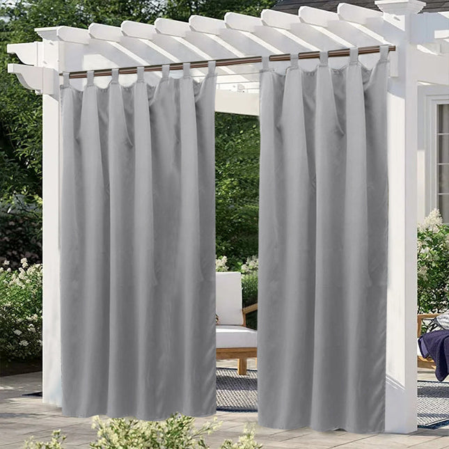 Liliowa zasłona ogrodowa wodoodporna na taras