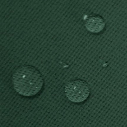 Ciemnozielona wodoodporna zasłona ogrodowa.