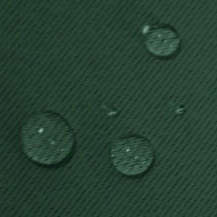 Ciemnozielona wodoodporna zasłona ogrodowa.