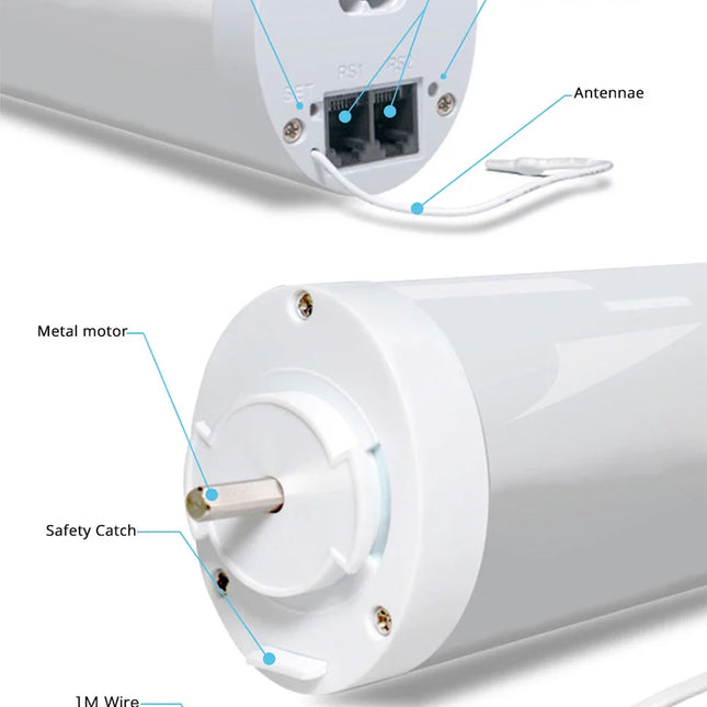 Karnisz elektryczny do zasłon z pilotem