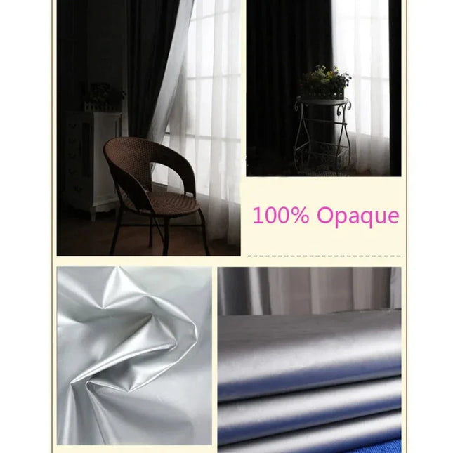 Srebrna tkanina termoizolacyjna na zasłony