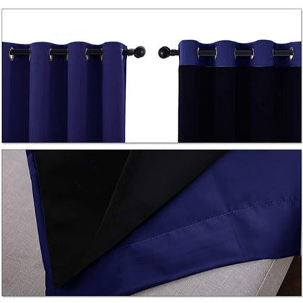 Fioletowoniebieska zasłona termiczna na przelotkach