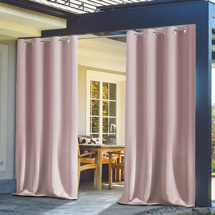 Zasłona zewnętrzna na balkon z oczkami