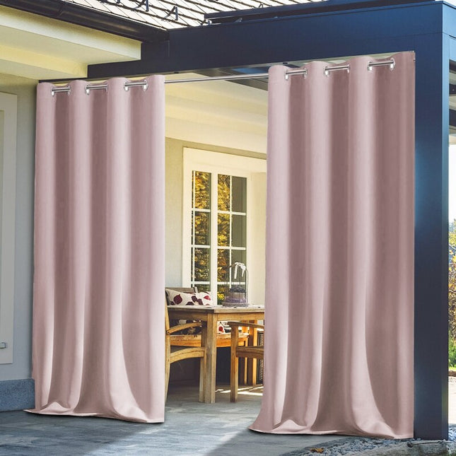 Zasłona zewnętrzna na balkon z oczkami