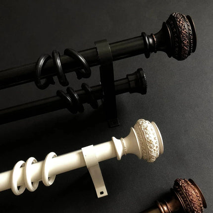 Karnisz drążkowy w stylu vintage