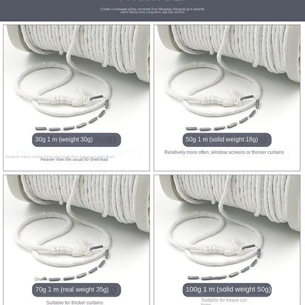 Taśma ołowiana do obciążania firan