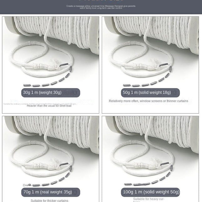 Taśma ołowiana do obciążania firan