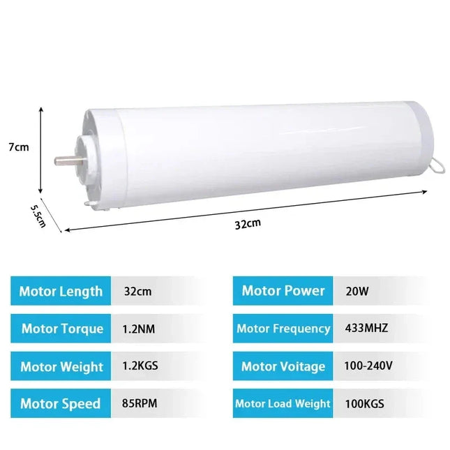 Karnisz elektryczny do zasłon z pilotem