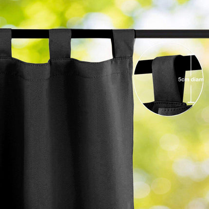 Wodoodporna czarna zasłona ogrodowa