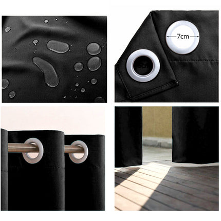 Wodoodporna czarna zasłona ogrodowa