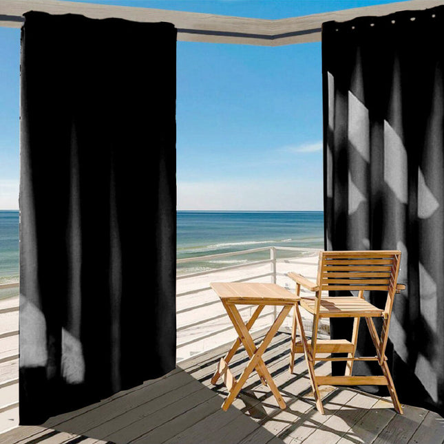 Wodoodporna czarna zasłona ogrodowa