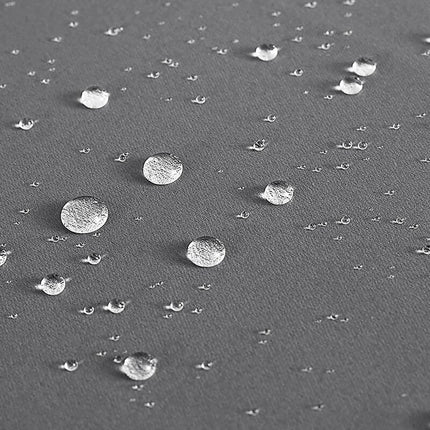 Szara zasłona ogrodowa na pergolę na szelkach.