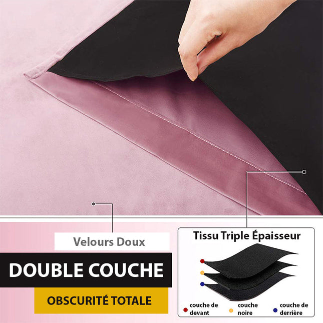 Różowa zasłona welurowa zaciemniająca