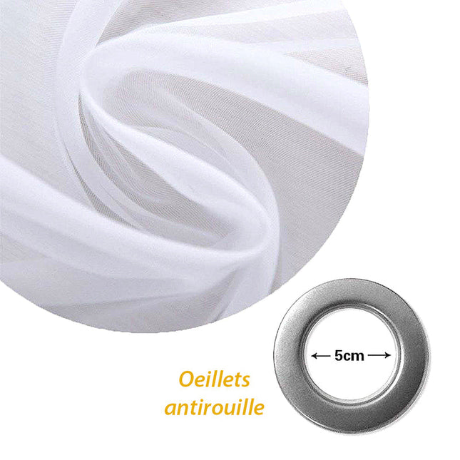 Biała firana ogrodowa na taras