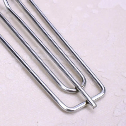 Metalowe agrafki do zasłon poczwórne