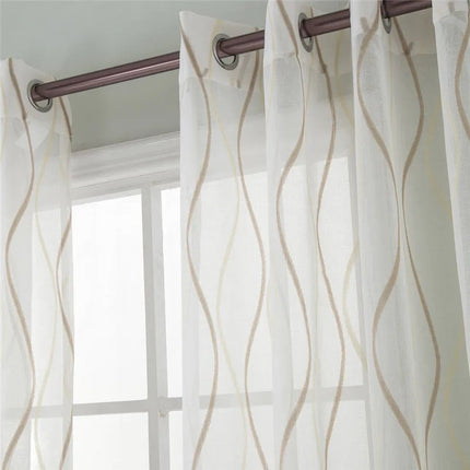 Nowoczesna firana w pionowe fale