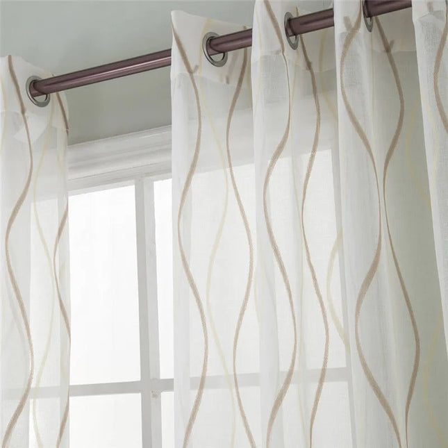 Nowoczesna firana w pionowe fale