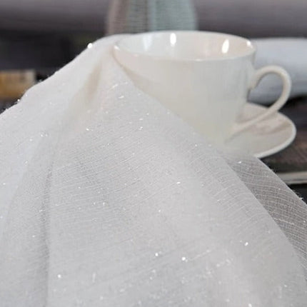 Firana woalowa z błyszczącą nicią