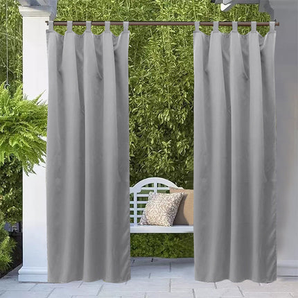 Liliowa zasłona ogrodowa wodoodporna na taras